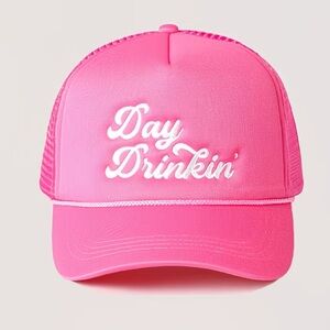 Day Drinkin’ Hot Pink and White Boat Party Trucker Hat